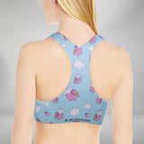 Flying Pigs Seamless Sports Bra