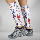 Chicago Doodle Compression Leg Sleeves