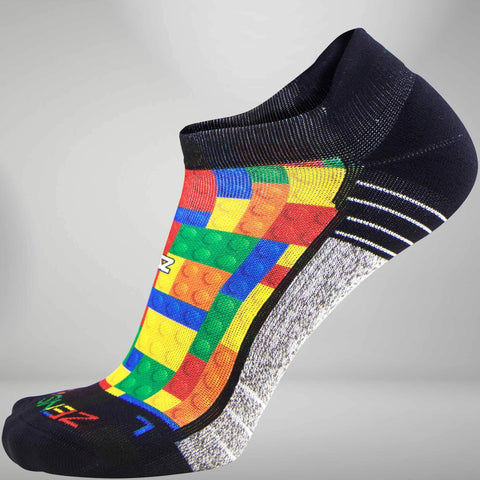 Puzzle Block Socks (No-Show)