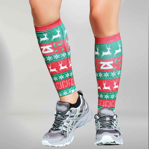 Christmas Sweater Compression Leg Sleeves