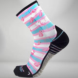 Summer Flamingo Socks (Mini-Crew)