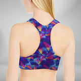 Retro Triangles Sports Bra