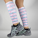Summer Flamingo Compression Leg Sleeves