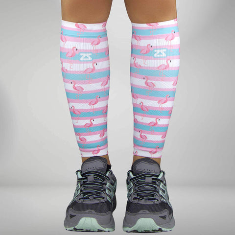 Summer Flamingo Compression Leg Sleeves
