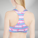 Summer Flamingo Sports Bra